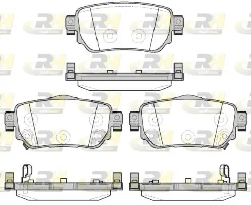 ROADHOUSE 21582-02 | Fren Balatası Arka Nissan Qashqai J11 X-Trail T32 1 6 dCi 2013 Renault Kadjar 1 21 6dci 2014