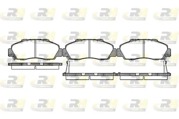 ROADHOUSE 2351-02 | Fren Balatası Ön CRV 96 01 Hrv 99 Accord 93 98