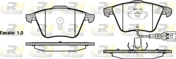 ROADHOUSE 2964-41 | Fren Balatası A3 8p1 Sportback 8pa 05 03