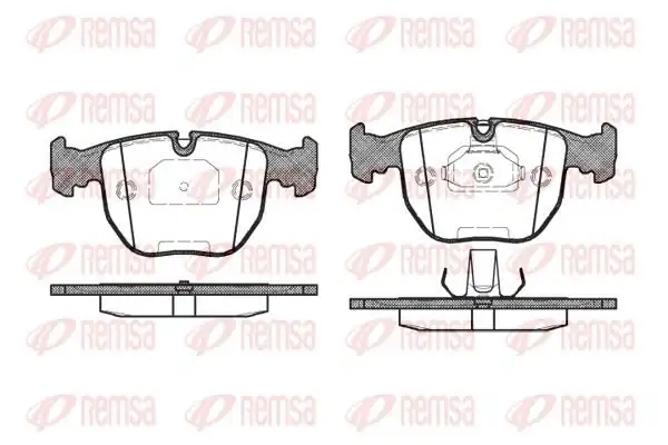 REMSA 0596-00 | Fren Balatası 5 Series E39 11 95 06 03