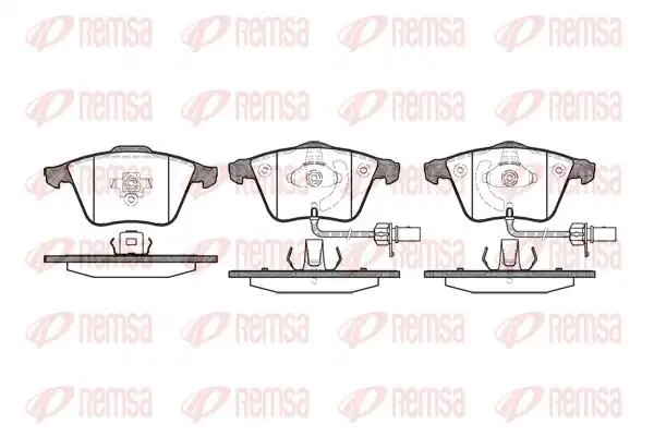 REMSA 0964.12 | Fren Balatası A4 Berlina 8Ec Avant 8Ed 11 04 -