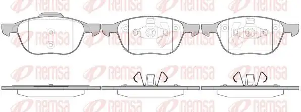REMSA 1082-00 | Fren Balatası C-Max 02 07 Xx