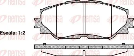 REMSA 1232.00 | Fren Balatası Auris _Ze15_. _Re15_ 03 07 -