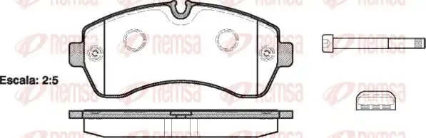 REMSA 1243-00 | Fren Balatası Sprinter 5 T 906 06 06