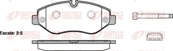 REMSA 1245-00 | Fren Balatası Ön Mercedes Vito W639 07 Vito W447 14 Crafter 06 Vag Sprinter 06