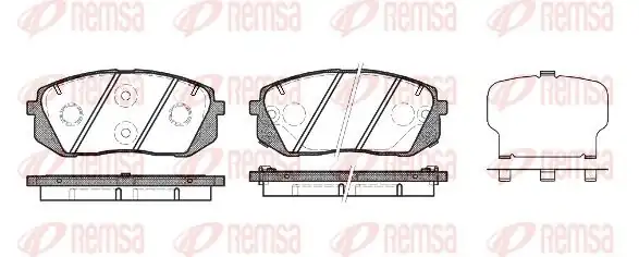REMSA 1302-22 | Fren Balatası Genesıs Coupe 01 08