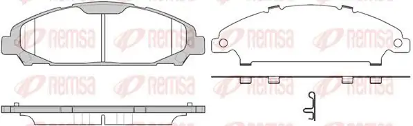 REMSA 1620-00 | Fren Balatası