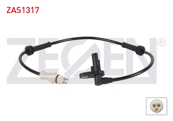 ZEGEN ZAS1317 | ABS Sensörü Ön Sol-Sağ Renault Clio II 98-05 / Symbol 01-09 / Kangoo 97-(Fişli)