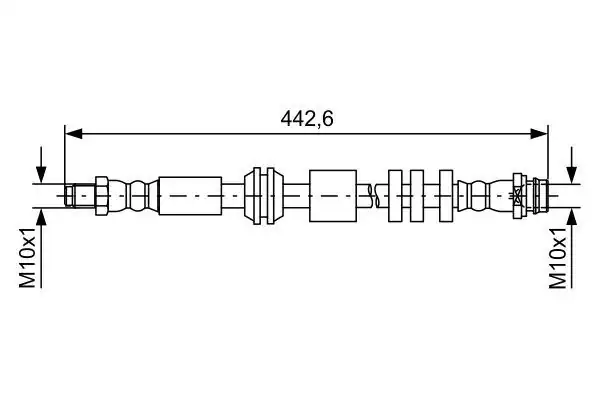 Bosch 1987481732 Fren Hortumu Ön Land Rover Freelander II L359 06 14