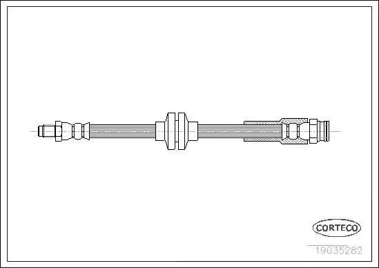 CORTECO 19035282 | Fren Hortumu Arka Fiat Ducato 06 Citroen Jumper II 06 Peugeot Boxer 06 440mm