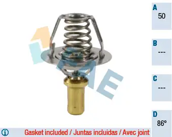 FAE 5203886 | Termostat 86c R19 Clio Exp 1 4 E6j E7j