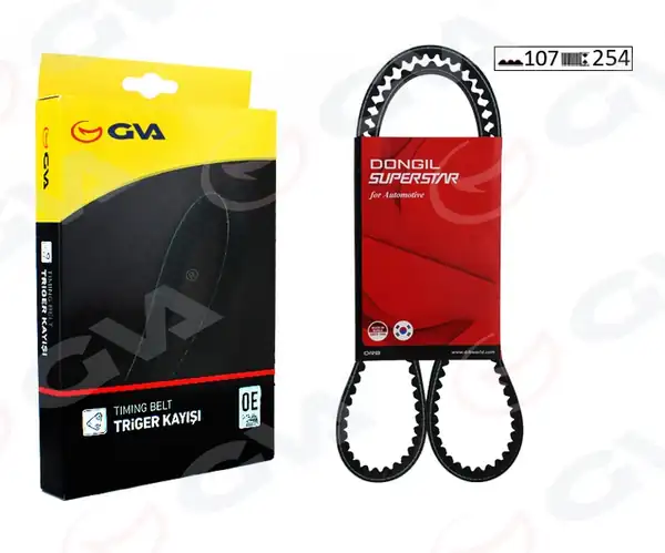 GVA 58107254 | Triger Kayışı 107x254 Chevrolet Matız 0 8 6v 05 Spark 0 8 6v 02 Daewoo Mitsubishi