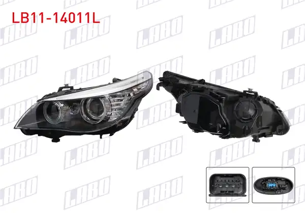 LABO LB11-14011L | Far Sol Xenon Bmw 5 Serisi E60 LCI 2008 2010