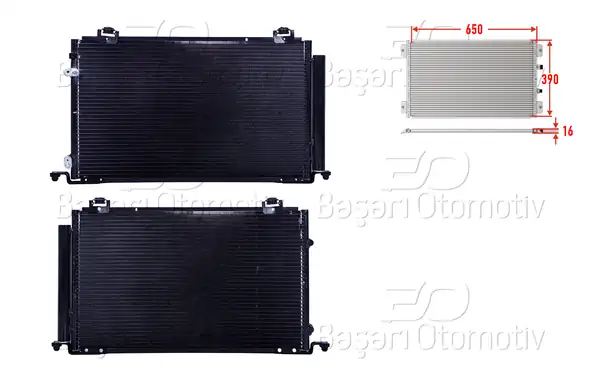 WISCO 3143356-00 | Klima Radyatörü 650x390x16 Toyota Avensis 2 0 Benzinli 03 08