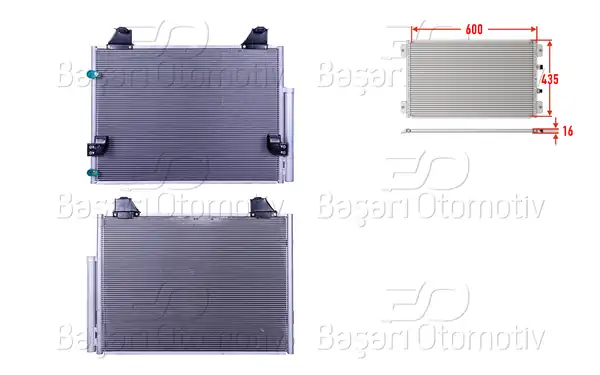 WISCO 3143401-00 | Klima Radyatörü 600x435x16 Toyota Hilux 05