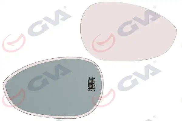GVA 1129013 | Ayna Camı Sağ Punto 05 Linea 07 Isıtmalı Konveks Vm 6156ghr