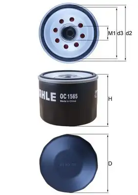 MAHLE OC1565 | Yağ Filtresi Ford Focus Connect Fiesta Puma Ecosport 18 1 0 Ecoboost