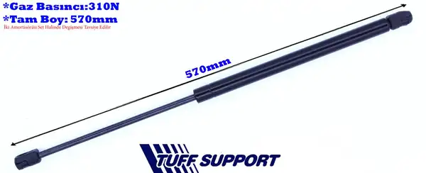 TUFFSUPPORT 611587 | Bagaj Amortisörü Gazlı Hyundai İ30 1 4l 1 6l G4fa G4fc 07 12 1 6l D4fb Dizel 07 11