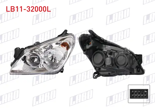 LABO LB11-32000L | Far Sol Elektrikli Motorsuz Opel Astra H 2004 2010
