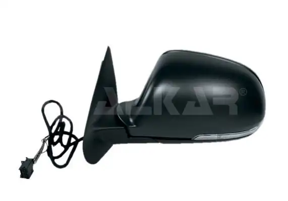 ALKAR 6129572 | Dış Dikiz Aynası Sol Elektrikli Asferık Isıtmalı Astarlı Otomatik Katlanır Sinyalli 11 Pin Alt Aydınlatma Skoda Octavia 2009 2012