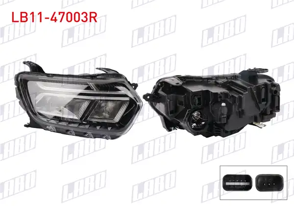 LABO LB11-47003R | Far Sağ Krom Çerçeve Dacia Duster 2021