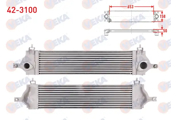 VEKA 42-3100 | Turbo Radyatörü İntercooler Nissan Qashqai J10 1 5 dCi 2007 2014
