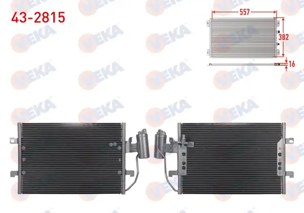 VEKA 43-2815 | Klima Radyatörü Kurutuculu Mercedes A Class W168 A 140 2000 2004