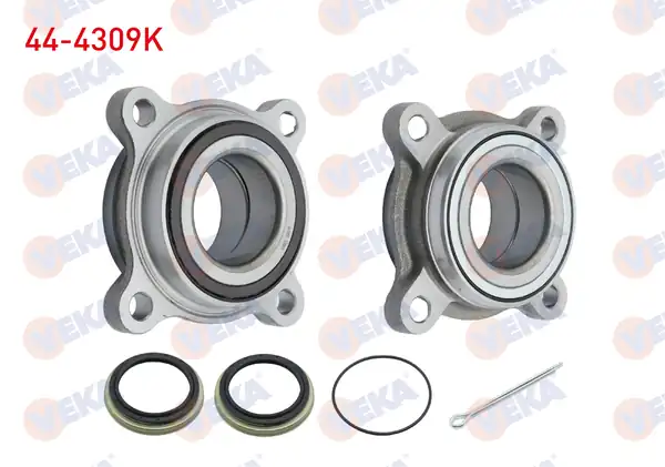VEKA 44-4309K | Porya Sol Sağ Ön Rulmanlı Toyota Hi Lux Vıgo Tgn1_ Ggn2_ Ggn1_ Kun2_ Kun1_ 2 5 D 4x4 4 Bijon Kit Manyetik ABS Halkalı 2005 2011
