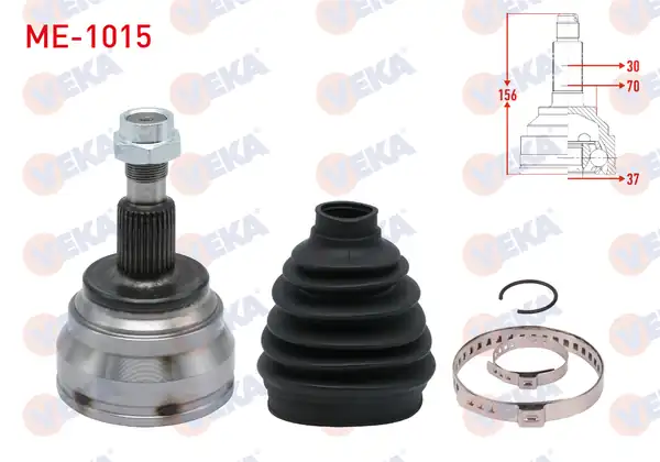 Veka Me 1015 Aks Kafası Sol Sağ Ön Dış Mercedes