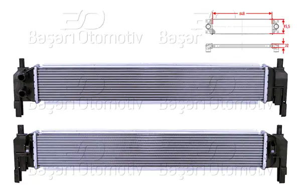 WISCO 1113102-00 | Turbo Radyatörü (Intercooler) 648X95,5X32 VW Golf7 A3 Leon Octavia 1.2Tsı 13 >