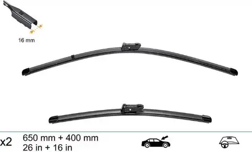 GRAT V6540 | Ön Silecek Set 650 400mm Seat Skoda