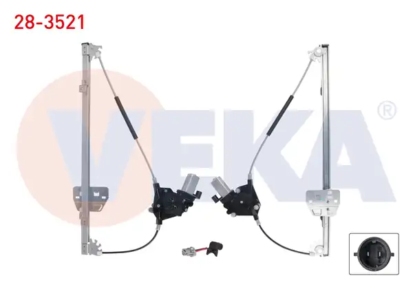 VEKA 28-3521 | Cam Krikosu Elektrikli Motorlu Sağ Ön Renault Master II 1998 2010 Opel Movano A 2001 2010