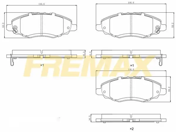 Fremax Fbp 1012 Ön Fren Balatası Carbon Formül Toyota Hilux Kun15 2 5d D4d 2005