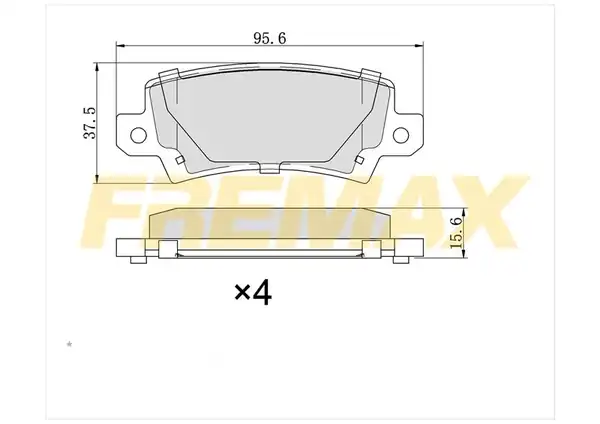 Fremax Fbp 1364 Arka Fren Balatası Carbon Formül Toyota Corolla Zz121 202 2007