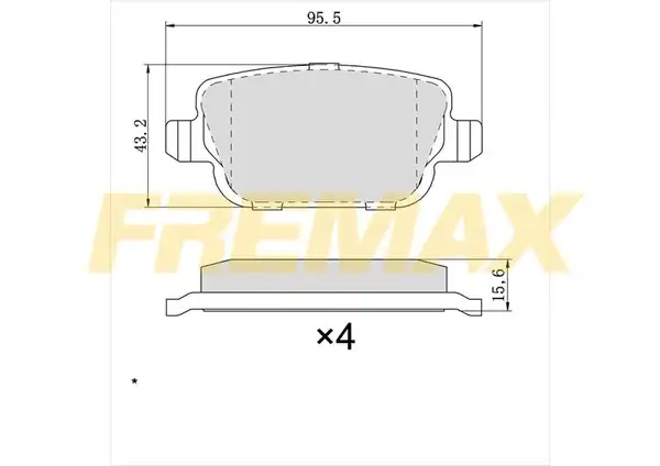 Fremax Fbp 1499 Arka Fren Balatası Corbon Formül Volvo Ford Mondeo Land Rover S60 S80 Galaxy Kuga 2007