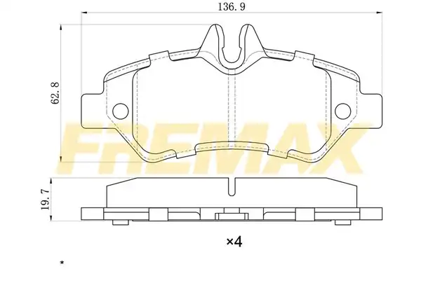 Fremax Fbp 1521 Arka Fren Balatası Corbon Formül VW W906 Sprinter Crafter 2006 2018