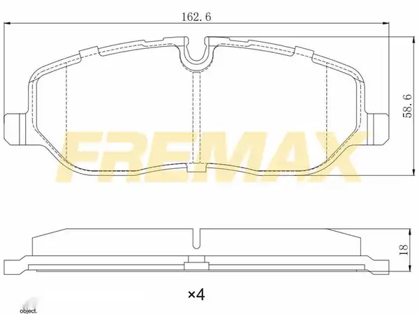 Fremax Fbp 1566 Ön Fren Balatası Corbon Formül Range Rover Discovery Sport III IV 2003 2013