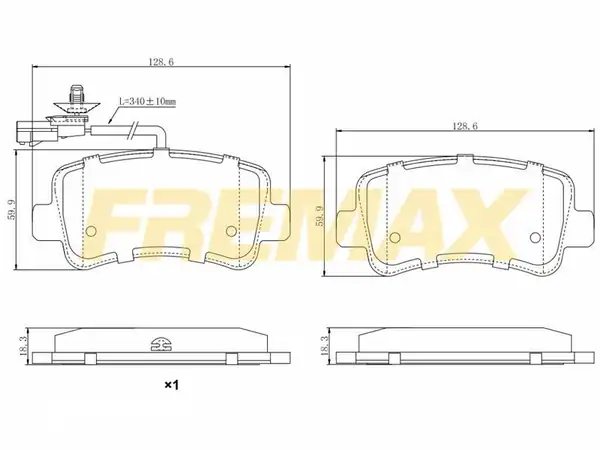 Fremax Fbp 1683 Arka Fren Balatası Carbon Formül Renault Fişli Master III Movano B Nv400 2009 Tek Teker