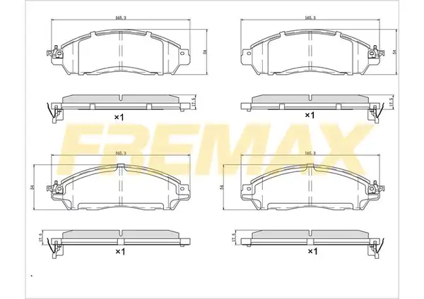 Fremax Fbp 2610 Ön Fren Balatası Carbon Formül Nissan Navara 2 3 dCi 2016