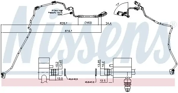 NISSENS 844129 | Klima Hortumu VW