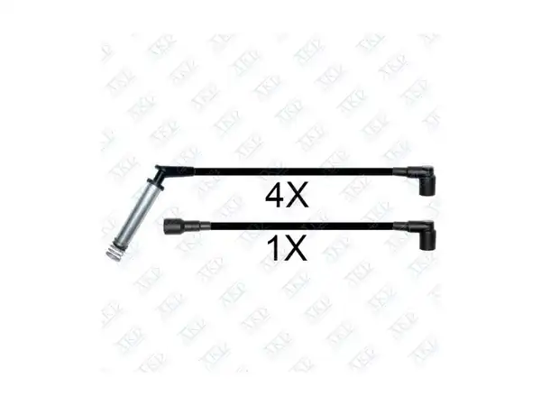 AKD 1057 | Buji Kablo Takımı Opel Astra F 1 4 93 00 X14nz Corsa B 1 4 93 00 C14nz