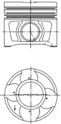 KOLBENSCHMIDT 40356600 | Piston Segman Std Golf V 04 14 Jetta 04 14 Touran 04 14 A3 04 14 2 0 TDI Azv Bkd 4 Adet
