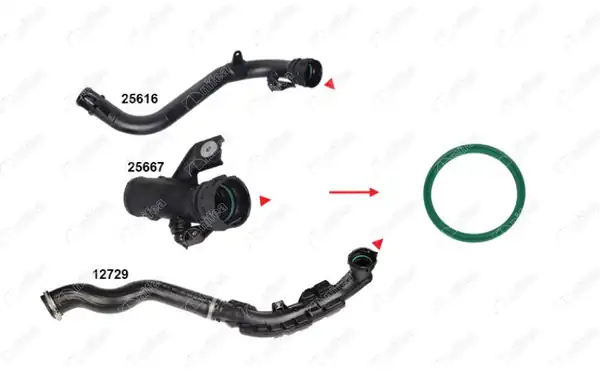 NIFEA 25617 | Turbo Borusu Contası Juke Qashqai 1 5 dCi Euro V