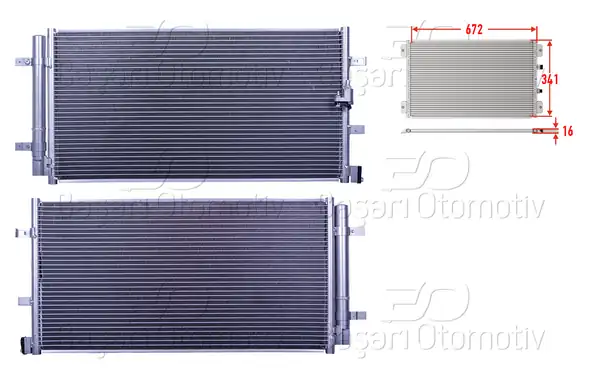 WISCO 1143069-00 | Klima Radyatörü 672X341x16 Audi A4 A5 Q5 1.8 2.0 3.0 TDI 3.0 TFSI 3.2 FSI 08 >