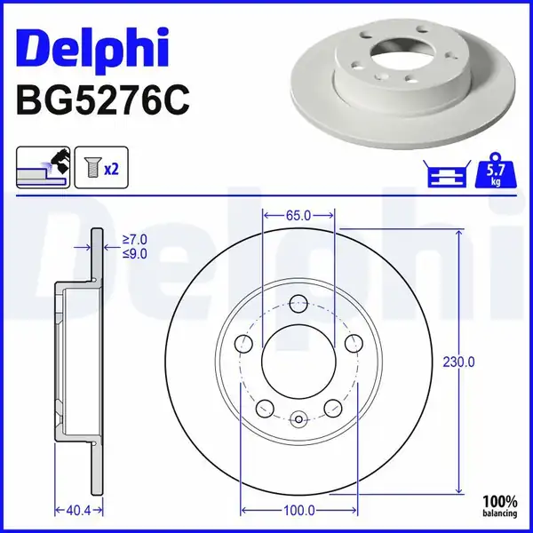 Fren Diski Arka Skoda Fabia Rapid Scala Polo 18