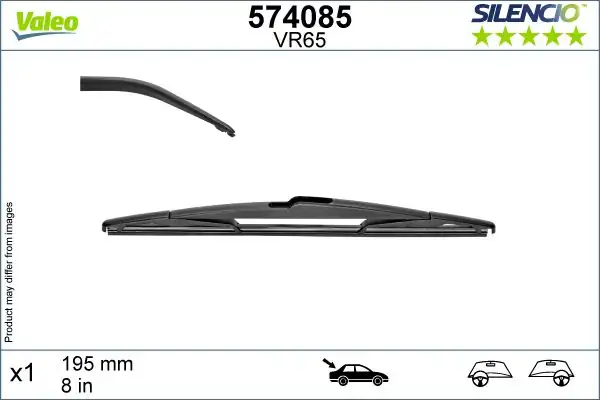 VALEO 574085 | Sılencıo Silecek Arka Lhd Rhd Vr65 (X1) 200mm