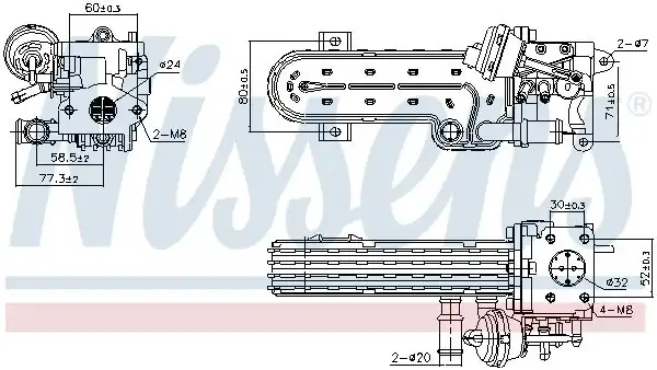 NISSENS 989413 | Egr Soğutucu VW Golf 04 09 Passat 06 11 Audi A3 04 08 Seat Leon 06 13 Bkd Azv