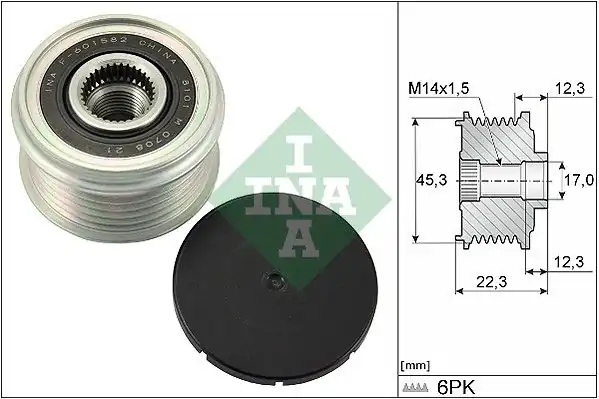 İna 535029110 Alternatör Kasnağı Nissan X Traıl T32z T30 T31 Renault Koleos II 2013