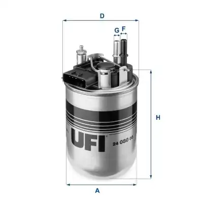 Ufi Filters 24 080 00 Nissan Juke F15 1 5 dCi 15 Mazot Filtresi 16400 1kb3b 164001kb3b