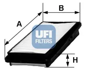 Ufi Filters 30 242 00 Honda Civic Ap103 1 4l 1 5l D14a D15a D15b 88 91 Karburatorlu Crx 1 6l D16 Z Hava Filtresi